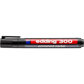 Permanentmarker edding 300, 1,5–3 mm, schwarz