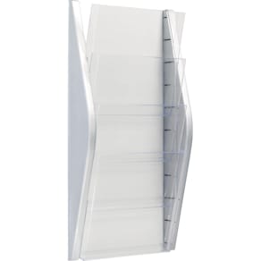 Wand-Prospekthalter helit the arc H6270100, A4 hoch, silber