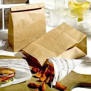 Papperspåse To-Go 7L brun 30x19x12cm, 250/FP