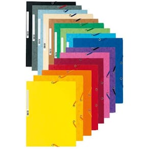 Gummibandsmapp EXACOMPTA 3-klaff A4 sort