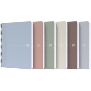 Notesbog Oxford My Rec'Up A4, assorterede farver, 5-pak