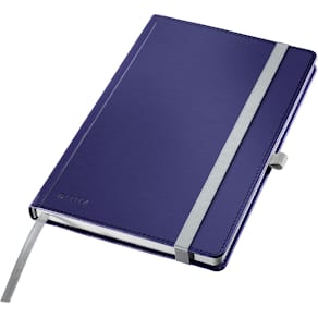 Notitieboek Leitz Style, A5, harde kaft, gelijnd, blauw