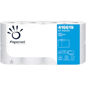Toilettenpapier Papernet SPECIAL, 2-lagig, naturweiß, 8 x 8 Rolle