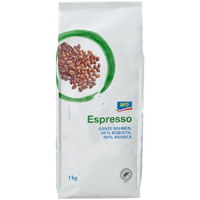 Kaffee ARO Espresso Bohnen, 1 kg, UTZ-zertifiziert