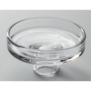 Kerzenhalter Noname 2in1, Glas, klar, rund, für Stab- und Stumpen