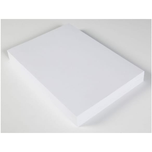 Dekorasjonskartong A4 220g hvit 100st