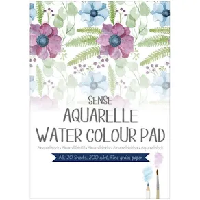 Akvarellblock pad A5 200g 20blad