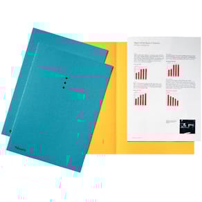 Dossiermap Esselte, blauw, karton 180 g/m², pak van 100 stuks