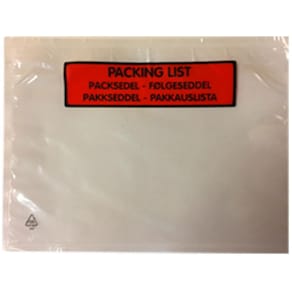 Packsedelskuvert C6, med tryck, 1000/fp