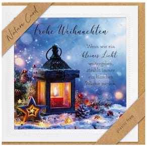 Weihnachtskarte BSB Nature Card, bunt, inkl. Umschlag, 15,5 x 15,