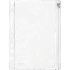 Sammelhülle Foldersys, PVC, A5, transparent, Gleitverschluss