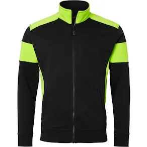 Sweatjacka TOP SWEDE 223 sv/fl gul XL