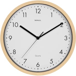 Wandklok MAUL Grain, quartz, diameter 31 cm, kunststof kader