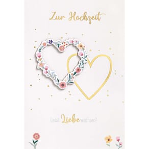 Vermählungskarte BSB, mit Applikation