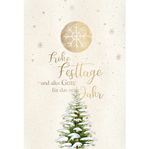 Weihnachtskarten, geprägt, mit Umschlägen, bunt