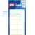 Etiketten Agipa, wit, 20 x 32 mm, 70 stuks, etui