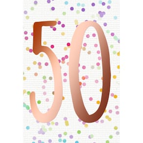 Geburtstagskarte SKORPION, Zahl 50