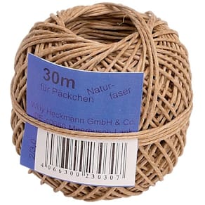 Bindfaden WIHEDÜ Naturfaser extrafein, 30 m, braun