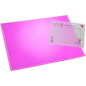 Schreibunterlage Läufer Durella, transluzent neonpink