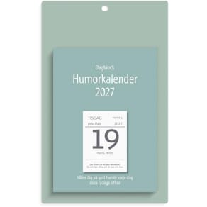 Väggplån med dagblock Humor 2027
