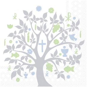 Motivserviette AMBIENTE Kommunion, 33 x 33 cm, Symbole