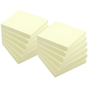Notes LYRECO prem 75x75mm gul 12/fp