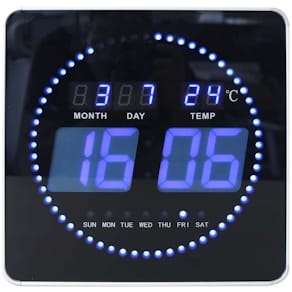 Vægur Unilux LED 28x28 cm, metallic