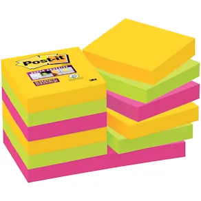 Post-it® Supersticky Notisar Rio de Janeiro, 47.6x47.6, 12/fp