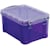 Opbergdoos Really Useful Box, 0,7 liter, transparant paars