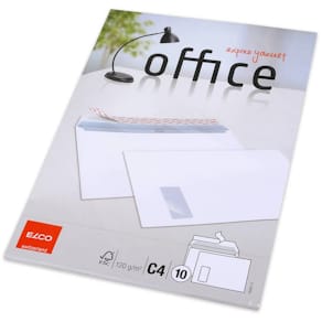 Versandtasche Elco Office, C4, haftklebend, Fenster, hochweiß