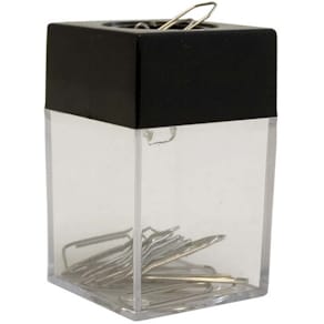 Clipsholder, BNT, transparent/sort pakke a 12 stk