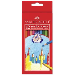 Färgpenna Tri Color Pencil Long 12/fp