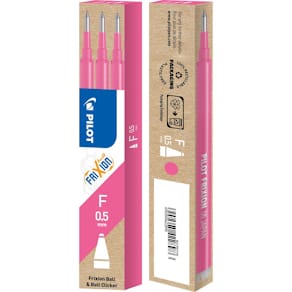 Refill PILOT Frixion 0,5mm rosa 3/fp