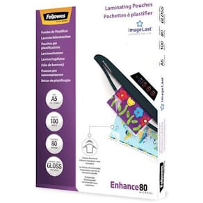 Laminat FELLOWES A5 80mic klar 100/fp