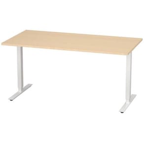 Bord höj/sänk Basic 1600x800 björk/vit