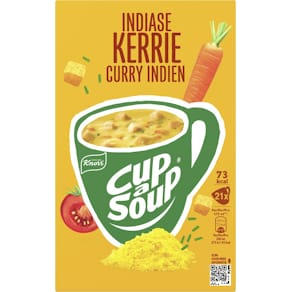 Instantsoep Knorr Cup-a-Soup, Indiase kerrie, pak van 21 zakjes