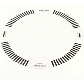 Kagepap rund Ø215 mm, sort/hvid, 500 stk