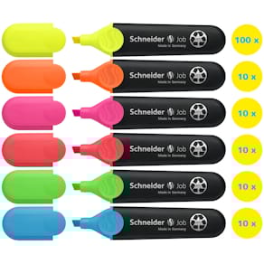 Textmarker Schneider Job, sortiert