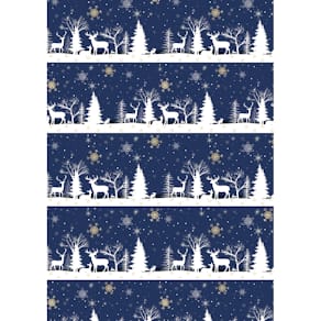 Geschenkpapier ZÖWIE Offset Secarerolle Premium, Winterlandschaft