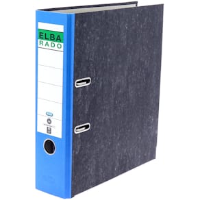 Ordner Elba rado Wolkenmarmor, A4, 8 cm, blau