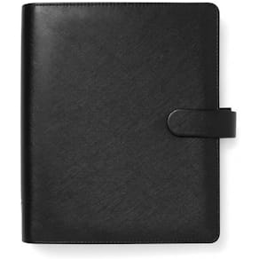 Filofax Saffiano A5 Systemkalender Svart