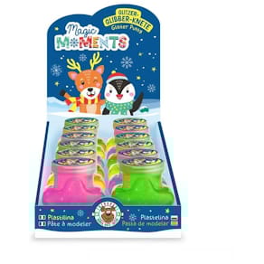 Knete TRENDHAUS Magic Moments, Glitzer, sortiert, 68 g, Stern