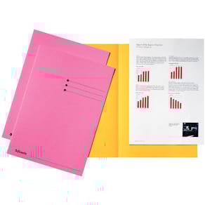 Dossiermap Esselte, roze, karton 180 g/m², pak van 100 stuks