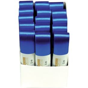 Geschenkband GOLDINA Doppelsatin, 25 mm x 3 m, ultramarinblau