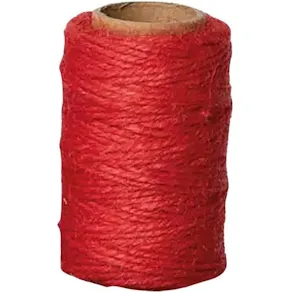 Jutesnöre röd 25m/rl