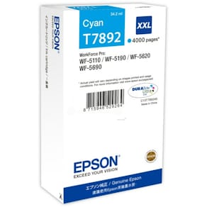 Tintenpatrone Epson T7892 XXL, cyan