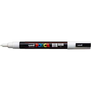 Pigmentmarker Uni-Ball Posca PC-3M, weiß