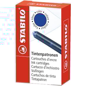 Vulpenvulling STABILO beFab! en beCrazy!, blauw, doosje van 6