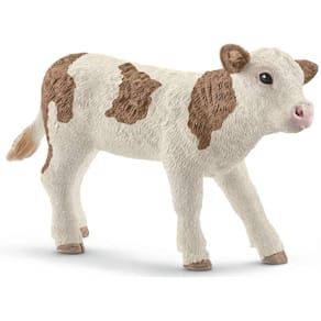 Spielzeugfigur SCHLEICH Fleckvieh Kalb, 7,5 x 3,5 x 5 cm