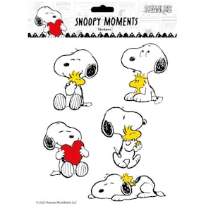 Stickerbogen BRAUN + COMPANY Snoopy Love, weiß/bunt